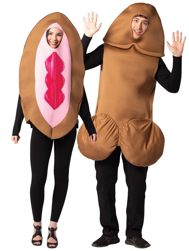 Costume Brown Penis And Vagina Couple Rasta Imposta