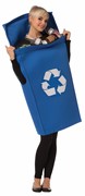 Rasta Imposta Blue Recycling Trash Bin Halloween Costume, Adult One Size 5992