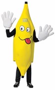 Rasta Imposta Banana Mascot, Adult One Size 11546