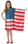 Rasta Imposta USA Flag Dress Costume, Child Size 7-10 GC1942710