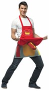 Rasta Imposta Hot Dog Vendor Dirty Apron Costume, Adult One Size GC6956