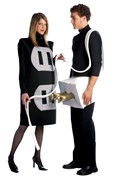 Rasta Imposta Plug & Socket Couples Costume, Adult One Size GC7212