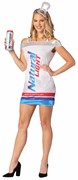 Rasta Imposta Natural Light Beer Can Dress Costume, Women's Sizes S-M 1476-SM