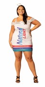 Rasta Imposta Natural Light Beer Can Dress Costume, Women's Sizes L-XL 1476-LXL