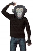 Rasta Imposta Chimp Mask Kit Halloween Costume, Adult One Size 5045