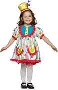 Rasta Imposta Clown Girl Costume, Child Size 4-6 9611