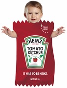 Rasta Imposta Kraft Heinz Tomato Ketchup Packet Bunting Halloween Costume, Baby Size 3-9 month GC4870