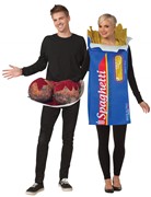 Rasta Imposta Spaghetti & Meatballs Couple Costume, Adult One Size GC6319