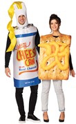 Rasta Imposta Cheezey Cheese Spray Can w. Cheese on Cracker Couples Costume, Adult One Size 10306