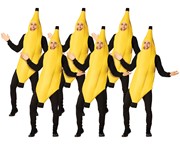 Rasta Imposta Ultimate Banana 6 Pack Bunch Halloween Costume, Adult One Size 10187