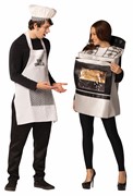 Rasta Imposta Bun in Oven & Bun Maker Couple Halloween Costume, Adult One Size R1765-OS