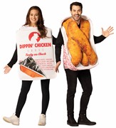 Rasta Imposta Chicken Fingers with Sauce Couples Halloween Costume, Adult One Size 10382