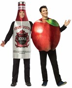 Rasta Imposta Apple-tini Get Real Apple & Vodka Couples Halloween Costume, Adult One Size 20006