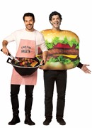 Rasta Imposta Grill Master & Cheeseburger Halloween Couples Costume Set, Adult One Size 20029