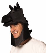 Rasta Imposta Ultimate Deluxe Black Knight Chess Headpiece Mask, Adult One Size R1312-OS