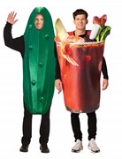 Rasta Imposta Spicy Tomato Juice Cocktail & Ultimate Pickle Couple Costume, Adult One Size 10251