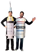 Rasta Imposta Syringe Needle & Antiviral Vaccine Bottle Couples Costume, Adult One Size 20042