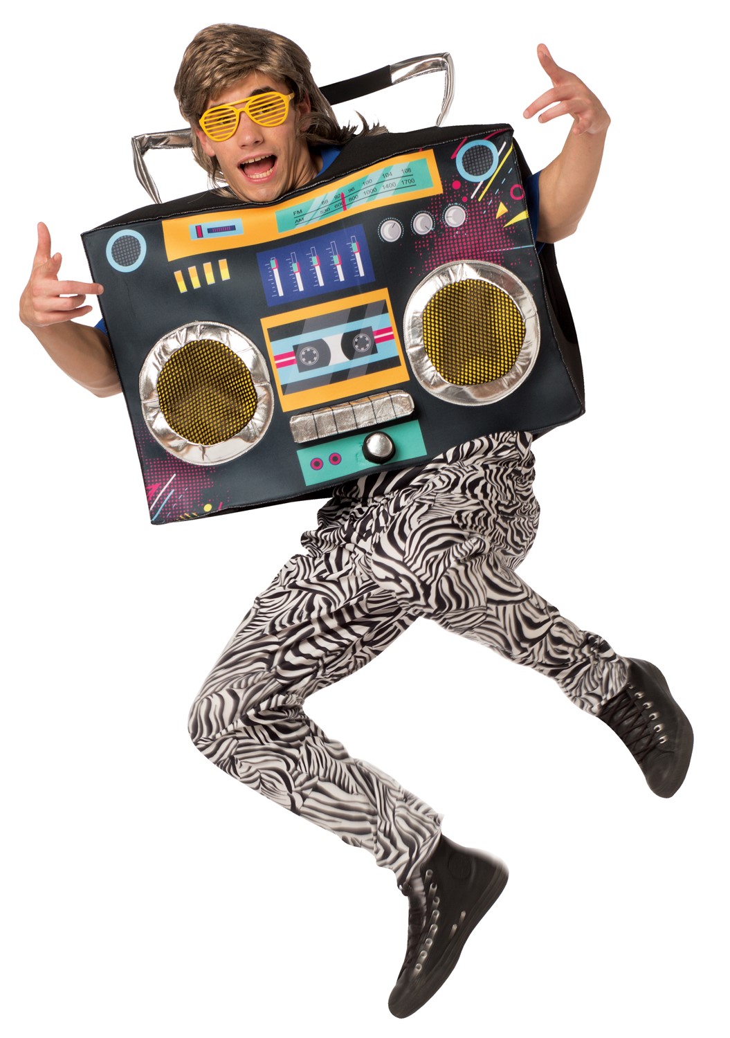 Rasta Imposta Old School Boombox Radio Cassette Player Costume, Adult One Size 1877