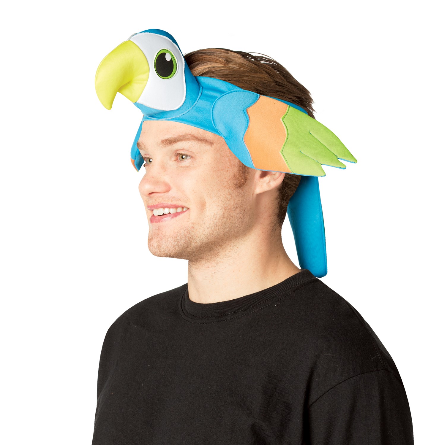 Rasta Imposta Tropical Colorful Parrot Happy Heads Headband, Adult One Size GC18009