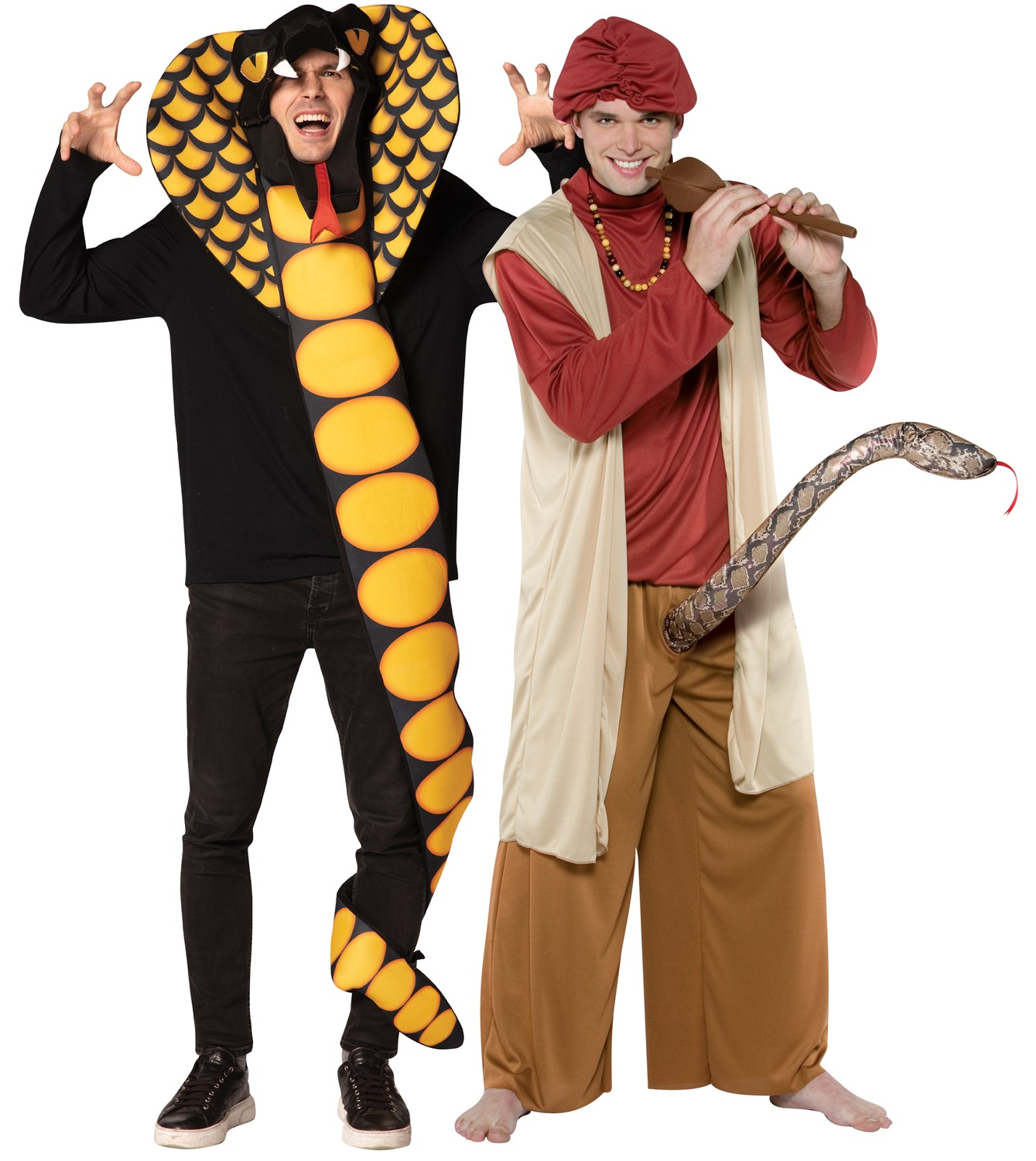 Rasta Imposta Cobra & Snake Charmer Couples Costume, Adult One Size 10316