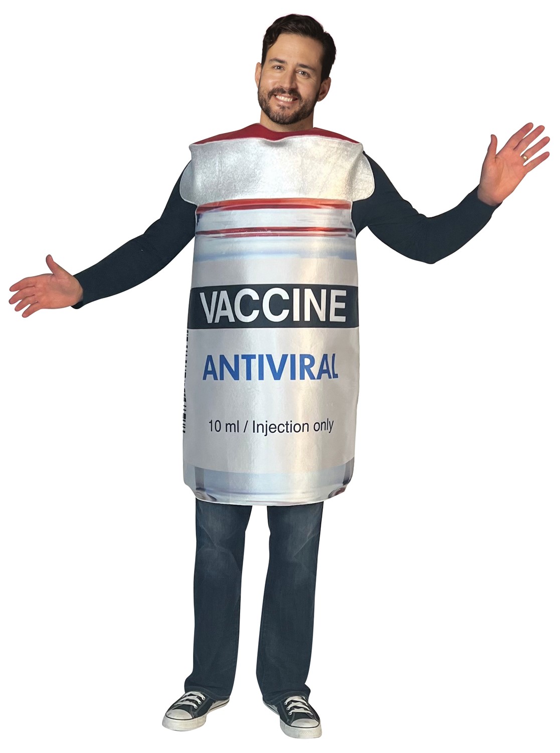 Rasta Imposta Antiviral Vaccine Bottle Halloween Costume, Adult One Size R1250-OS