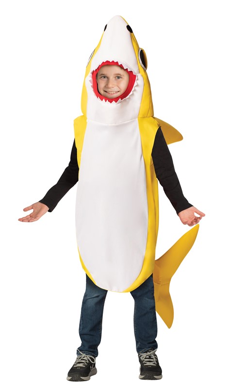 Rasta Imposta Yellow Shark Costume, Child Size 7-10 1180-710