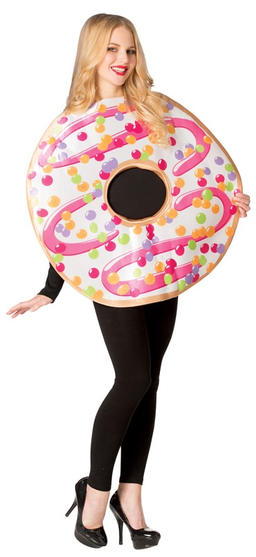 Rasta Imposta White Frosted Donut Costume, Adult One Size GC6339