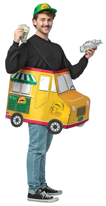 Rasta Imposta Mr. Taco Food Truck Costume, Adult One Size GC6987