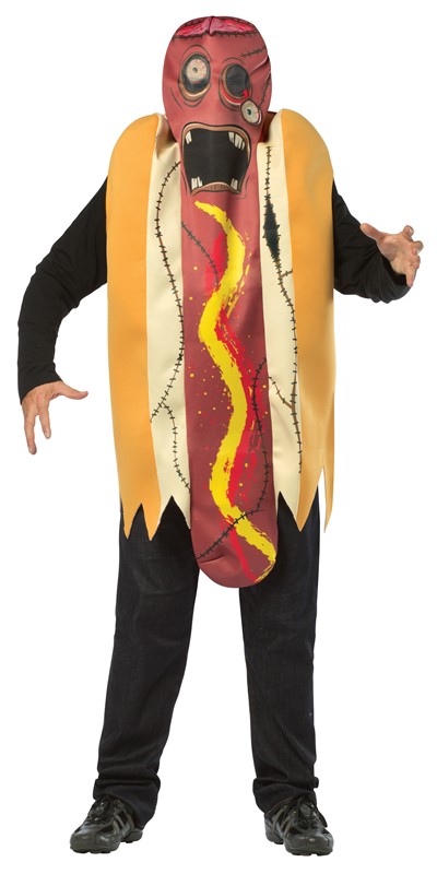 Rasta Imposta Zombie Hot Dog Costume, Adult Plus Size XL 6532-XL