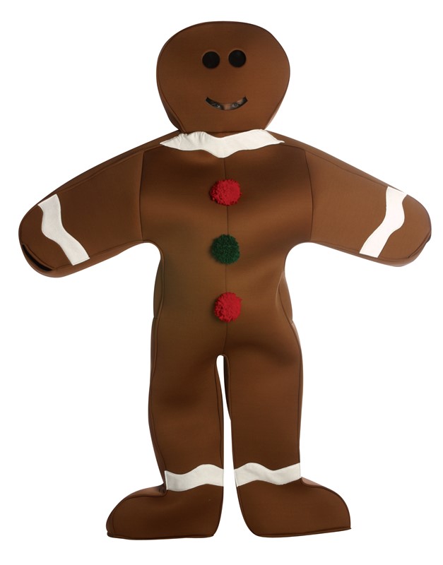 Gingerbread Man Costume Adult One Size Rasta Imposta