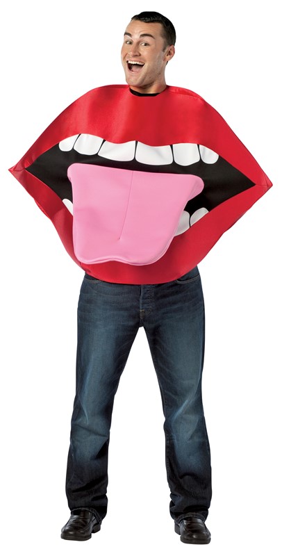 Rasta Imposta Red Lips & Tongue Costume, Adult One Size 7267