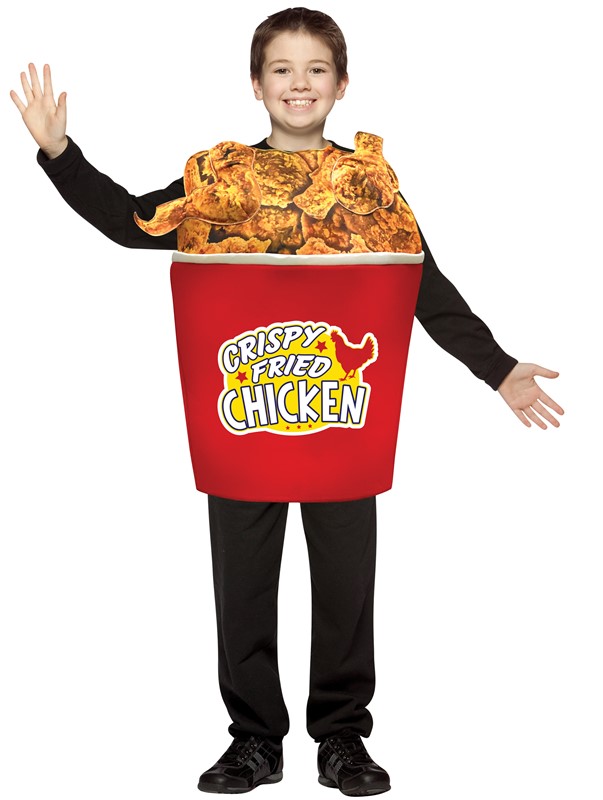 Rasta Imposta Bucket of Fried Chicken Halloween Costume, Child Size 7-10 GC6208710