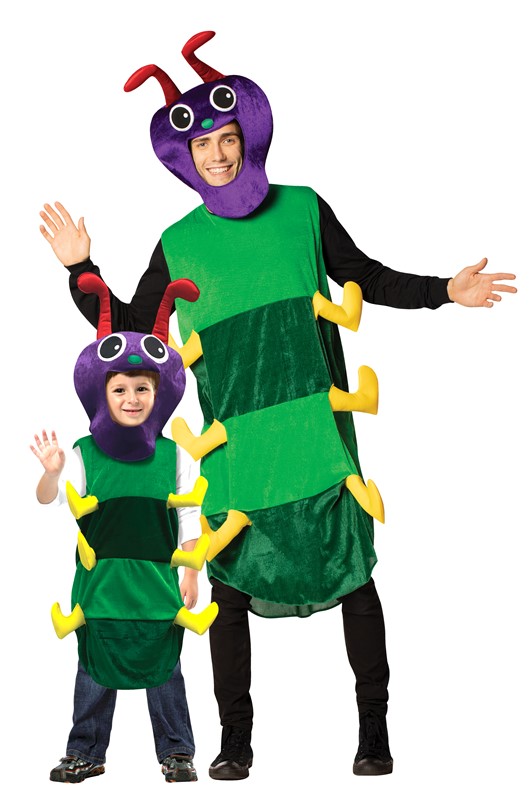 Rasta Imposta Colorful Caterpillar Pair Halloween Costume, Colorful with Headpiece 10266