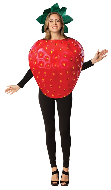 Rasta Imposta Get Real Strawberry Costume, Adult One Size 1230