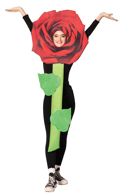 Rasta Imposta Red Rose Flower Costume, Adult One Size GC1167