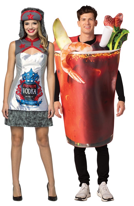 Rasta Imposta Spicy Tomato Juice Cocktail & Vodka Dress Size M-L Couple Halloween Costume 10252