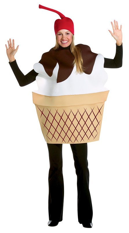 Rasta Imposta Ice Cream Sundae Halloween Costume, Adult One Size 7152