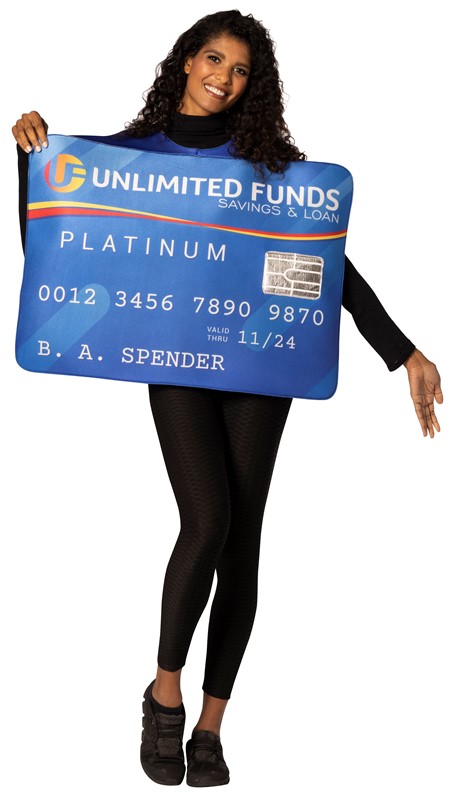 Rasta Imposta Platinum Credit Card Halloween Costume, Adult One Size R7789-OS