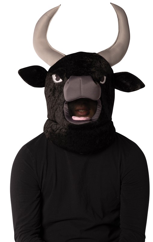 Rasta Imposta Bull Head Mascot Head Costume, Adult One Size R1236-OS