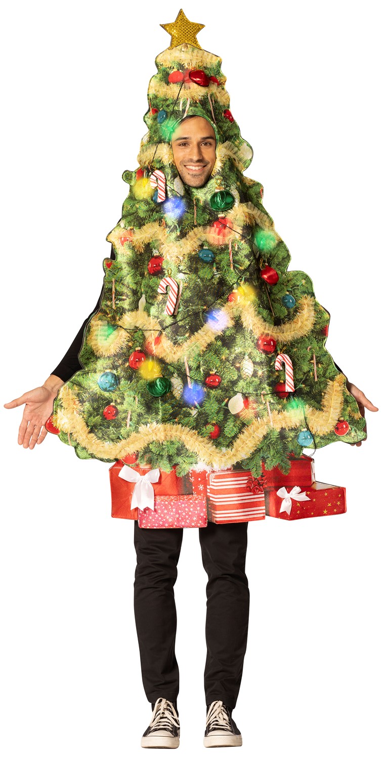 Christmas tree costume sales with lights