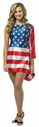 Rasta Imposta USA Flag Dress Costume, Teen Size 13-16 1972-1316 View 2