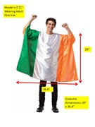 Rasta Imposta Ireland Country Flag Costume, Adult One Size 1982 View 2