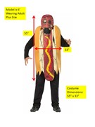 Rasta Imposta Zombie Hot Dog Costume, Adult Plus Size XL 6532-XL View 2