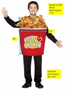 Rasta Imposta Bucket of Fried Chicken Halloween Costume, Child Size 7-10 GC6208710 View 2