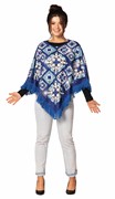 Rasta Imposta Blue & White Hanukkah Fringe Poncho with Lights Costume, Adult One Size 20202 View 2