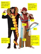 Rasta Imposta Cobra & Snake Charmer Couples Costume, Adult One Size 10316 View 2