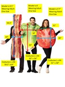 Rasta Imposta BLT, Bacon, Lettuce, & Tomato Halloween Group Costume, Adult One Size 20032 View 2