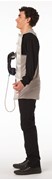 Rasta Imposta Retro Pay Phone with 3 Rings Costume, Adult One Size 1853 View 3