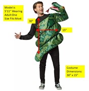 Rasta Imposta Anaconda Snake Costume, Adult One Size 7895 View 3