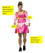 Rasta Imposta My Hairy Princess Sleeping Boozey Costume, Adult Men's One Size 7303 View 3